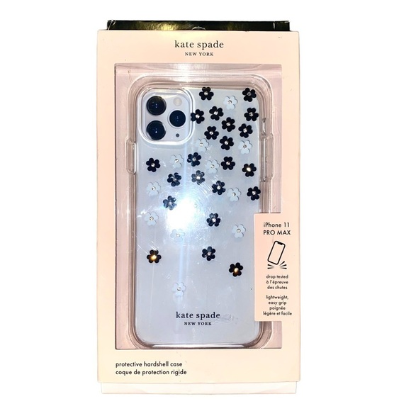NWT Kate Spade New York Scattered Flowers iPhone 11 Pro Max Clear Floral Case - Picture 3 of 9
